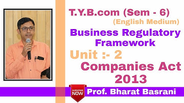 MLAW (BRF) - "Private Company Vs Public Company" - Unit 2 - Tybcom Sem 6 EM