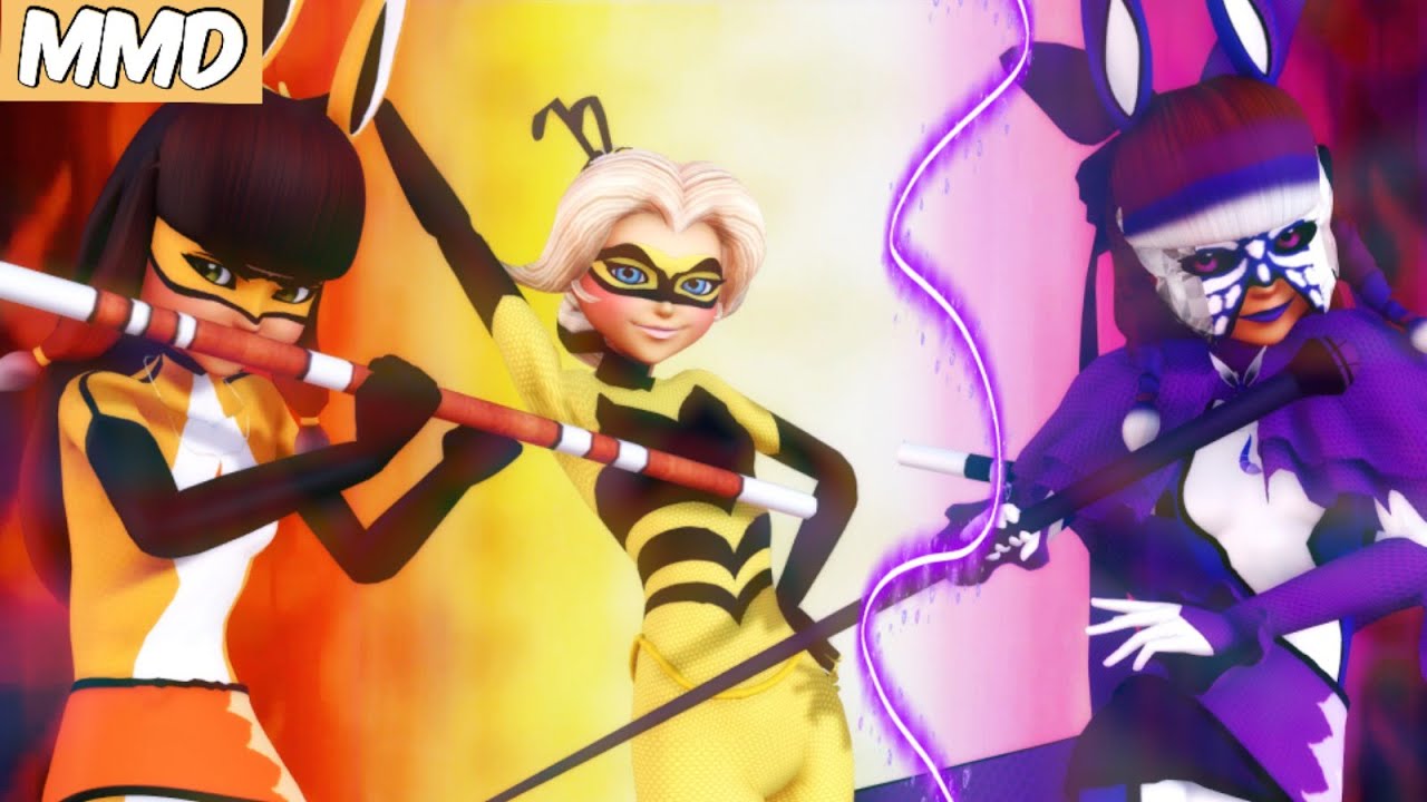 [ Mmd Miraculous Ladybug ] Queen Bee X Volpina Duet Transformation Minisode Part 1 Animation