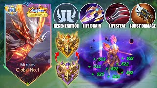 TOP 1 GLOBAL MOSKOV BEST GUIDE TO GET MAX LIFESTEAL & DAMAGE HACK! (EXPLAINED RECOMMENDED)