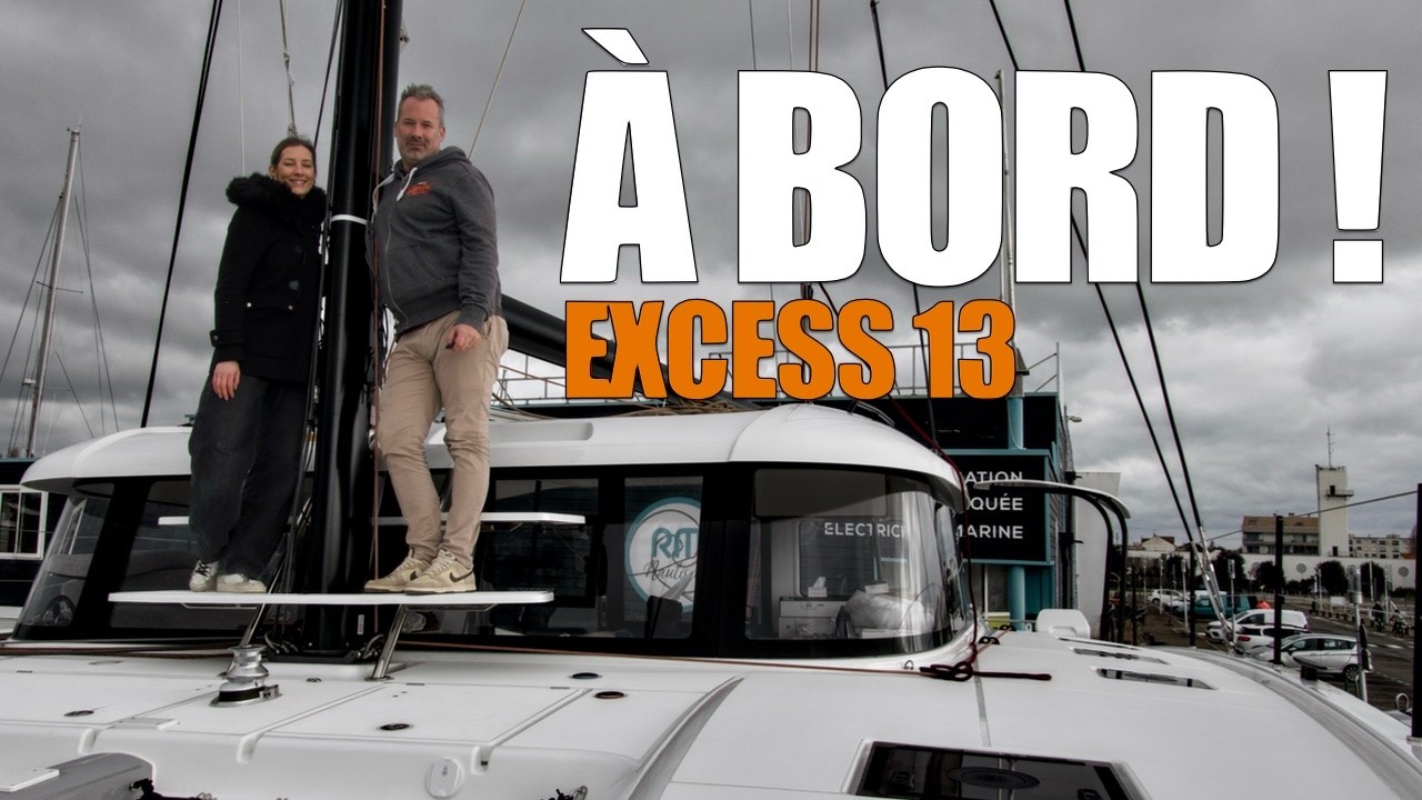 ⁣Première journée à bord de l'Excess 13: boat tour, travaux et premières installations.