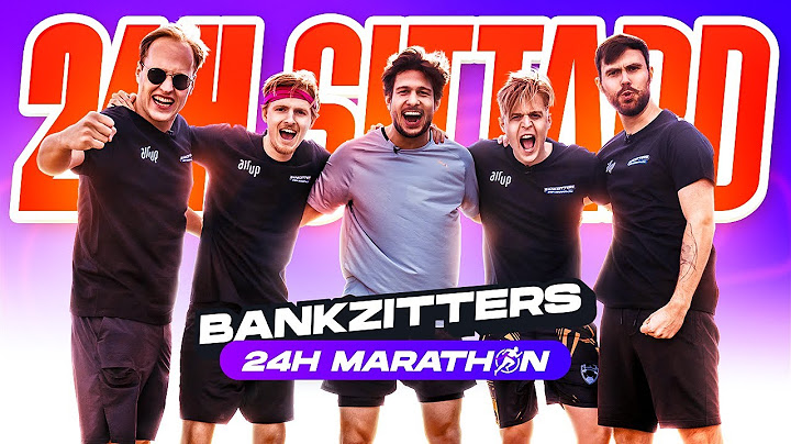 BANKZITTERS DOEN MEE AAN 24-UURS MARATHON