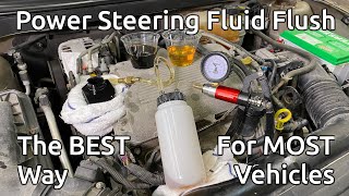 Power Steering Fluid Flush the BEST way for MOST vehicles, shown on my 2007 Pontiac G6 3.5L V6