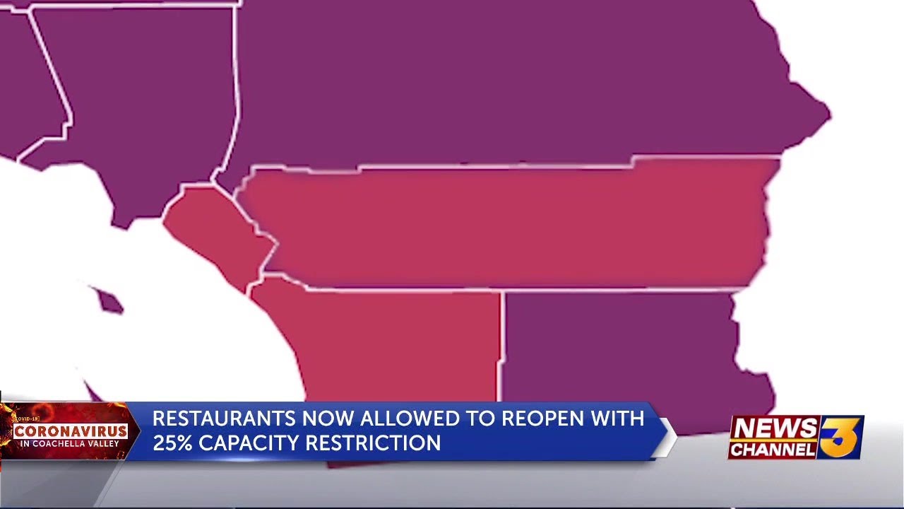Restaurants reopen indoor dining as county moves to red tier - YouTube