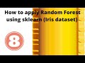 How to apply Random Forest Algorithm using sklearn (Iris dataset) || Part-8 || Machine learning