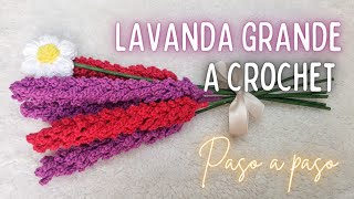 LAVANDA GRANDE a crochet | paso a paso para principiantes  ✨