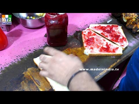 How To Make Jam Cheese Sandwich | Kamoti Secter 21 | Mumbai Street Food | 4K Video Street Food