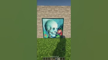 Minecraft: secret painting door lock! #Shorts