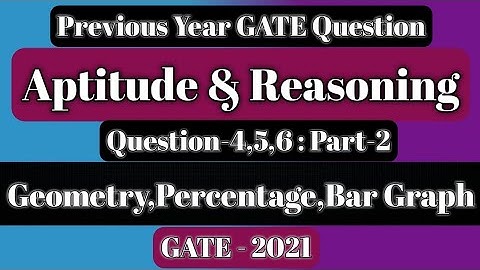 Previous Year Solved Paper Of ECE|GATE-2021|Aptitude & Reasoning|Geometry, Bar Graph|Examen Point
