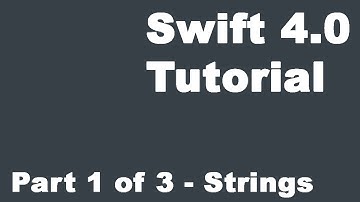 Swift 4 0 Changes   Xcode 9   iOS11   Part 1 of 3 Tutorial