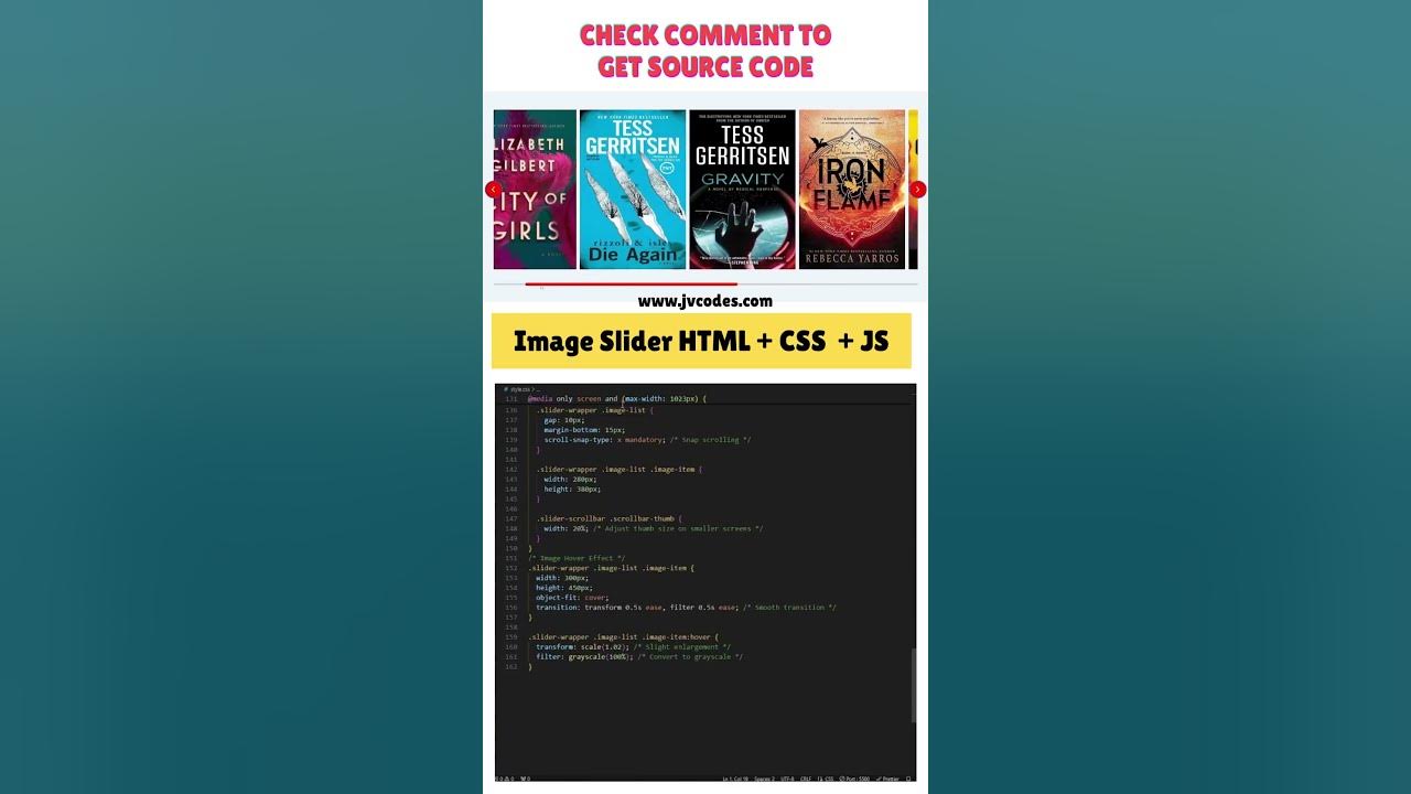 Responsive Image Slider | HTML CSS JavaScript JV Source Codes # ...