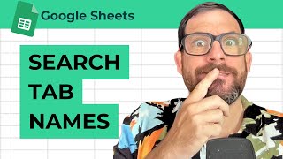 How to Search Tab Names in Google Sheets