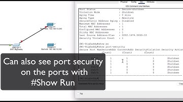 Port security real world scenario : Port Shutdown When New Printer Is Connected