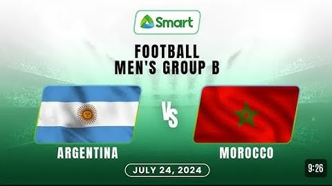Olympics men's football - Argentina VS Morocco - Group B ( full game highlights) ⚽