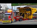 American Truck Simulator Heavy Haul Mod LSPDFR Escort in Grand Theft Auto V Online