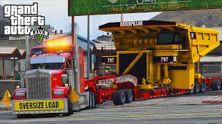 American Truck Simulator Heavy Haul Mod LSPDFR Escort in Grand Theft Auto V Online