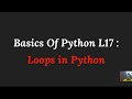 Loops in Python