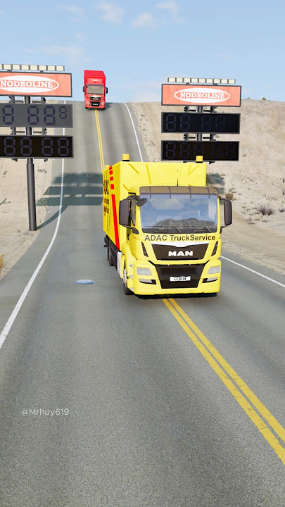 Dumper trucks vs bollards part861 #automobile #india #beamngdrive #car #truck