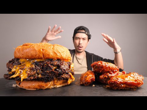 5 <strong>Patty</strong> Burger and 5 Wings