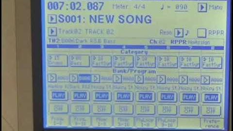 Korg Triton Workstation DVD. Sequencing