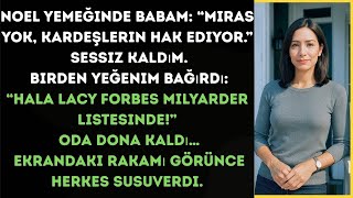 “Noel yemeğinde babam, ‘Miras falan yok sana,’ dedi — ta ki Forbes listesini görünceye kadar.”