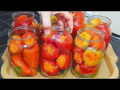 Деликатес из простых овощей! За ним гонялись все хозяйки в СССР! Перец фаршированный овощами.