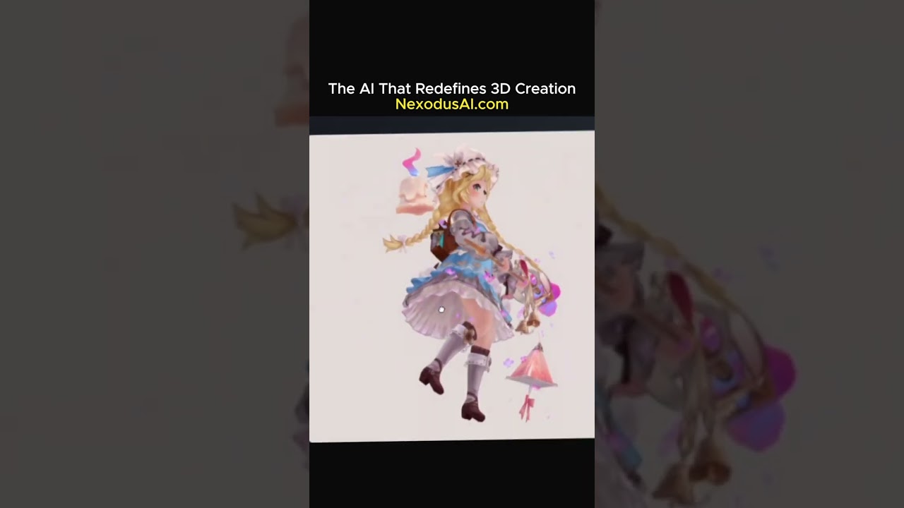 2D to 3D using AI model NEXODUS AI 