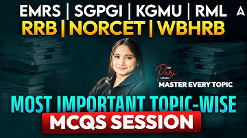 RRB Nursing | NORCET | EMRS | KGMU | SGPGI | RML | WBHRB Staff Nurse | Most Important MCQ Questions