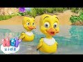 The Little Duckies song for kids + 18 min | HeyKids