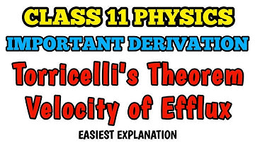 Derivation of Torricelli