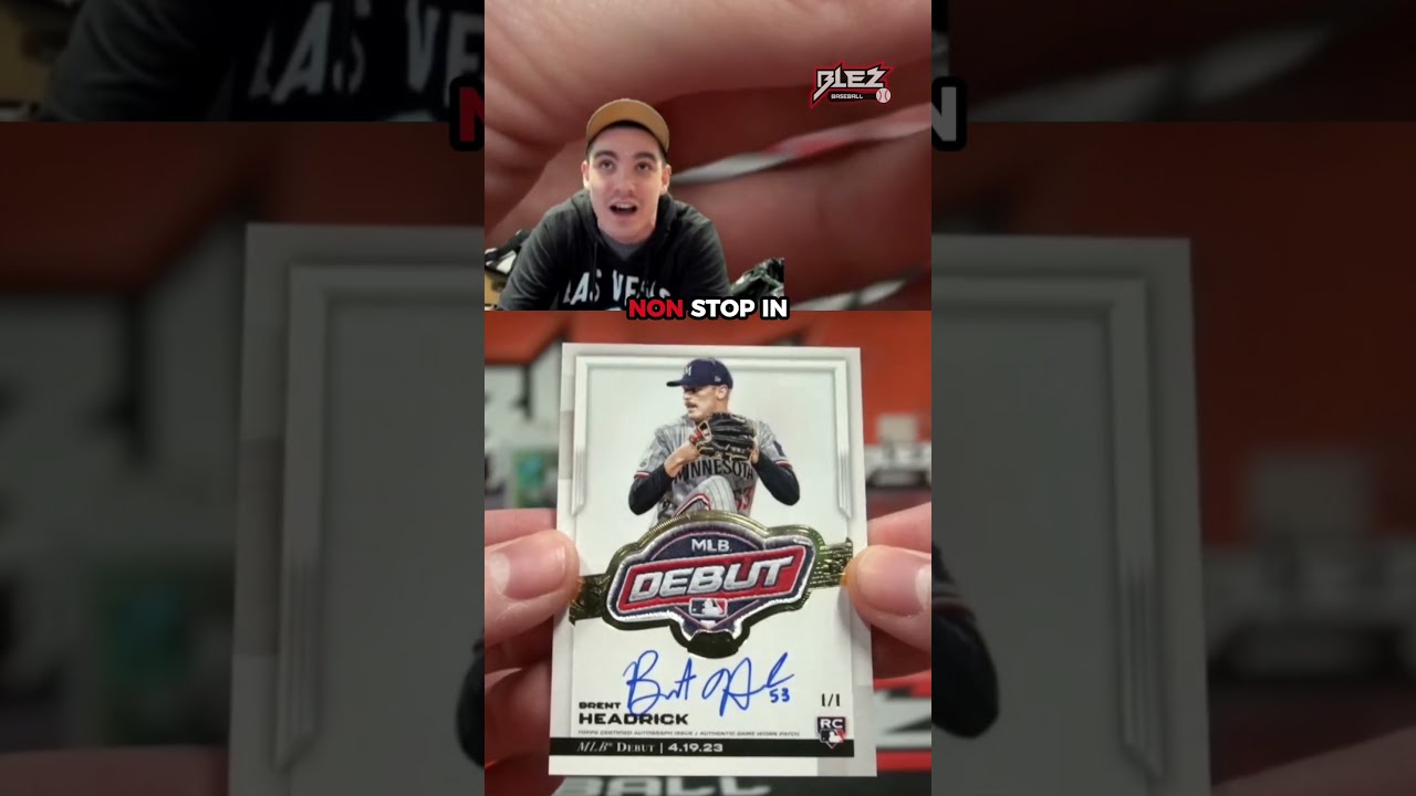 He called this #mlb DEBUT PATCH from 23 Topps Chrome Update