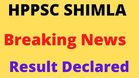 HPPSC SHIMLA! EXECUTIVE OFFICER AND SECRETARY! RESULT DECLARED