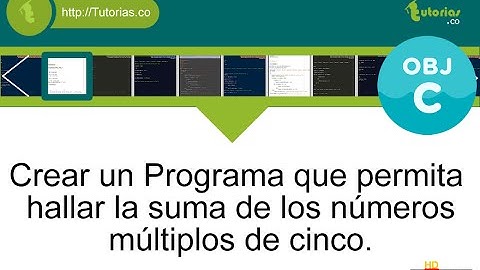 POO + operadores + Objective C (suma de numeros multiplos de cinco)