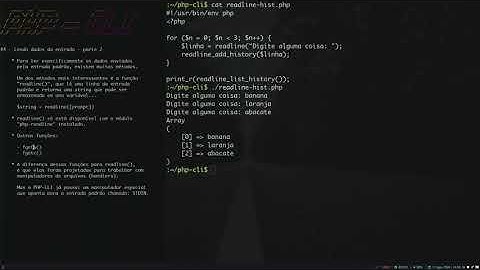 [PHP-CLI] #10 - Lendo a entrada padrão