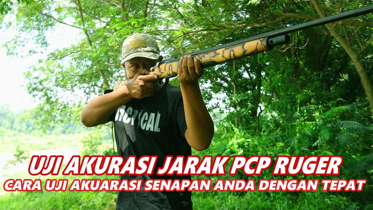 AKURASI MANTUL!!! Senapan angin Pcp Ruger Klasik Black Army | Uji Akurasi