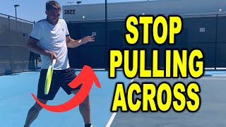 How to stop pulling across your shots
