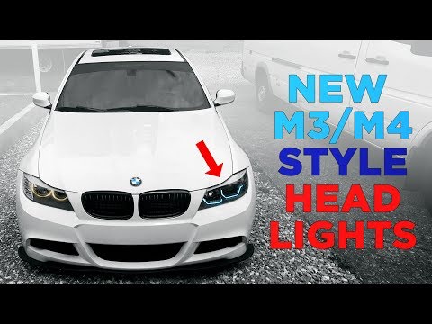 new-f-series-m3/m4-style-headlights-for-e90-bmw!