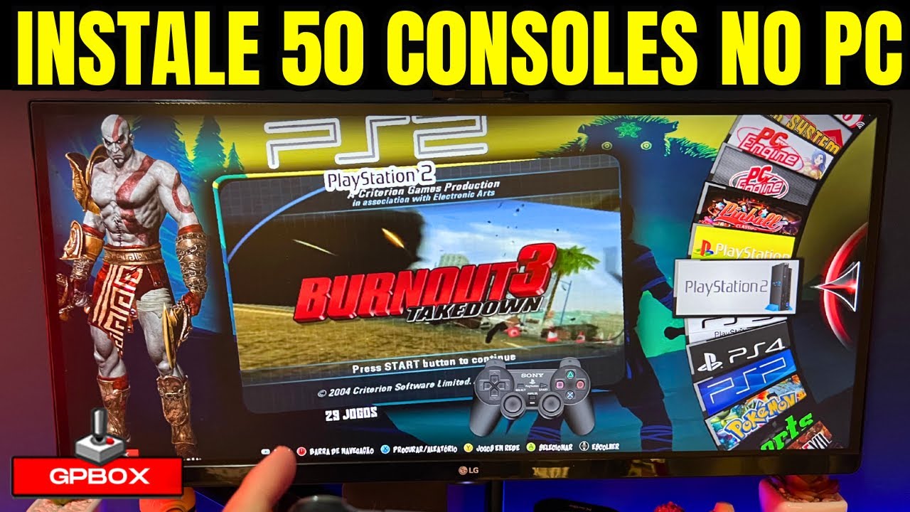 🔥INSTALE AGORA +50 CONSOLES No PC! O MELHOR Sistema Multijogos de 2026 (Funciona até em PC Fraco)