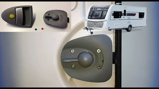 Fix stiff door handle and lock in caravan or motorhome door