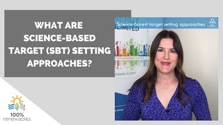 What are the science-based target (SBT) setting approaches