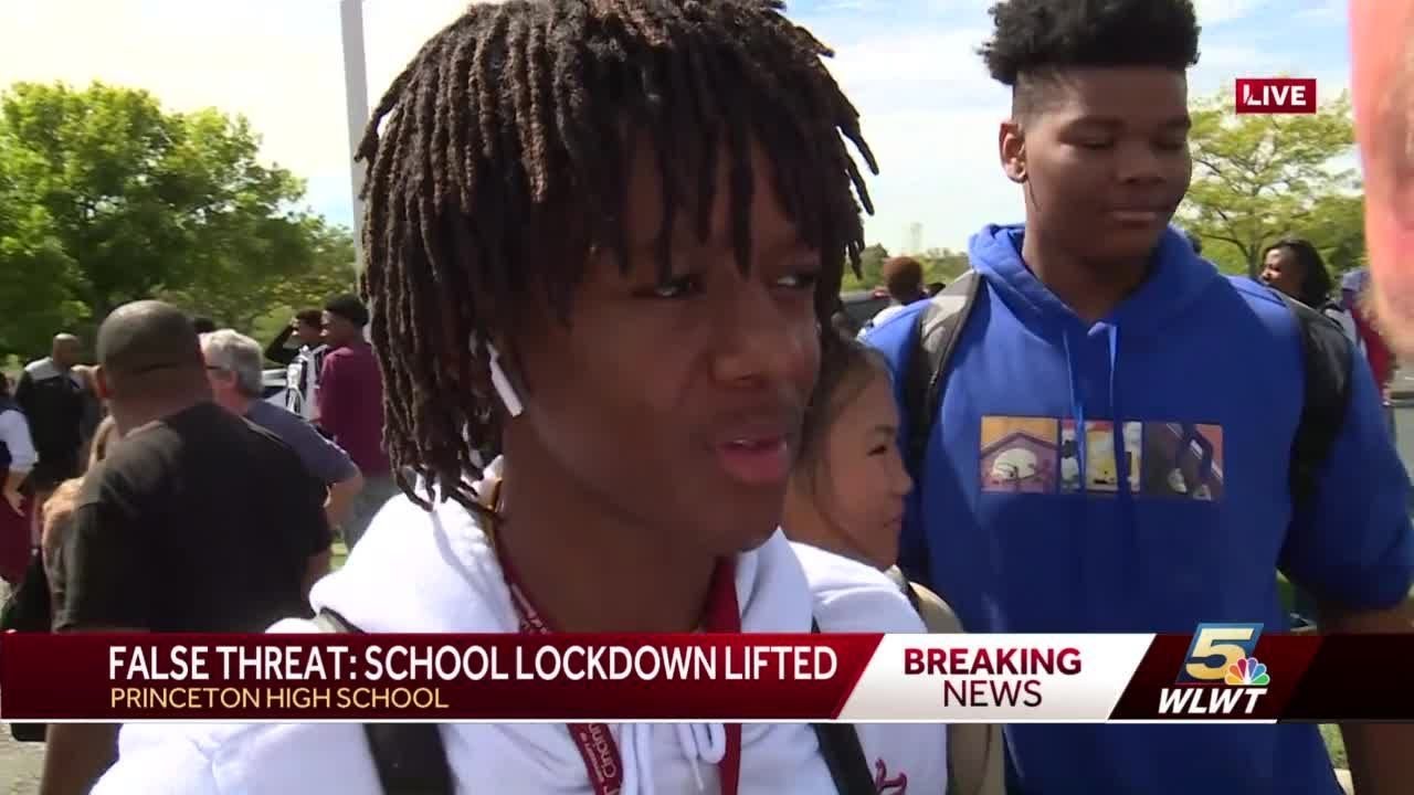 Students react to false shooting threat at Princeton High School - YouTube