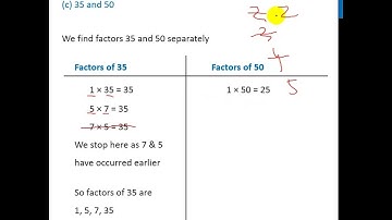 Ex 3.4, 1 (c) - Common factors of 35 and 50 - Class 6 - Teachoo