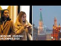 Walking Moscow (Russia): frozen Russian girls on the first day of winter / December 2020