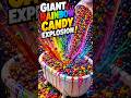 Giant Rainbow Candy Explosion! 🌈🍬😱 #shorts #rainbow #candy