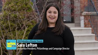 UJA's Virtual Walk with Israel - Sara Lefton, UJA's  Senior VP, Philanthropy and Campaign Director