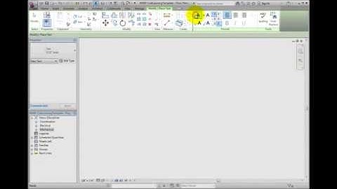 Revit MEP 2012 Tutorial - Introduction to the Ribbon.