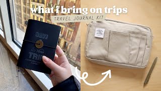 What's in my travel journal kit ✸ travelers notebook & delfonics utility case