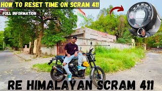 How To Reset Time On Himalayan Scram 411 | Royal Enfield Scram 411 | Bishnu Vlogs