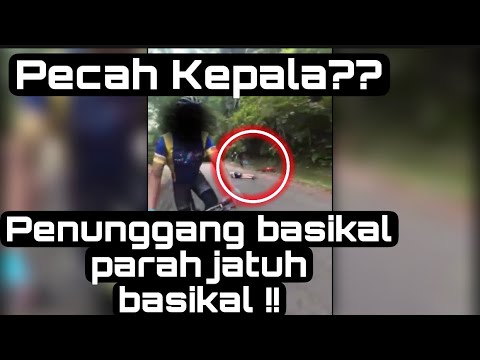 Penunggang Basikal Mat Salih Terjatuh Hingga Parah!!