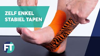 Zelf Tapen Om Je Enkel Extra Stabiliteit Te Geven Instructie Fysiotape