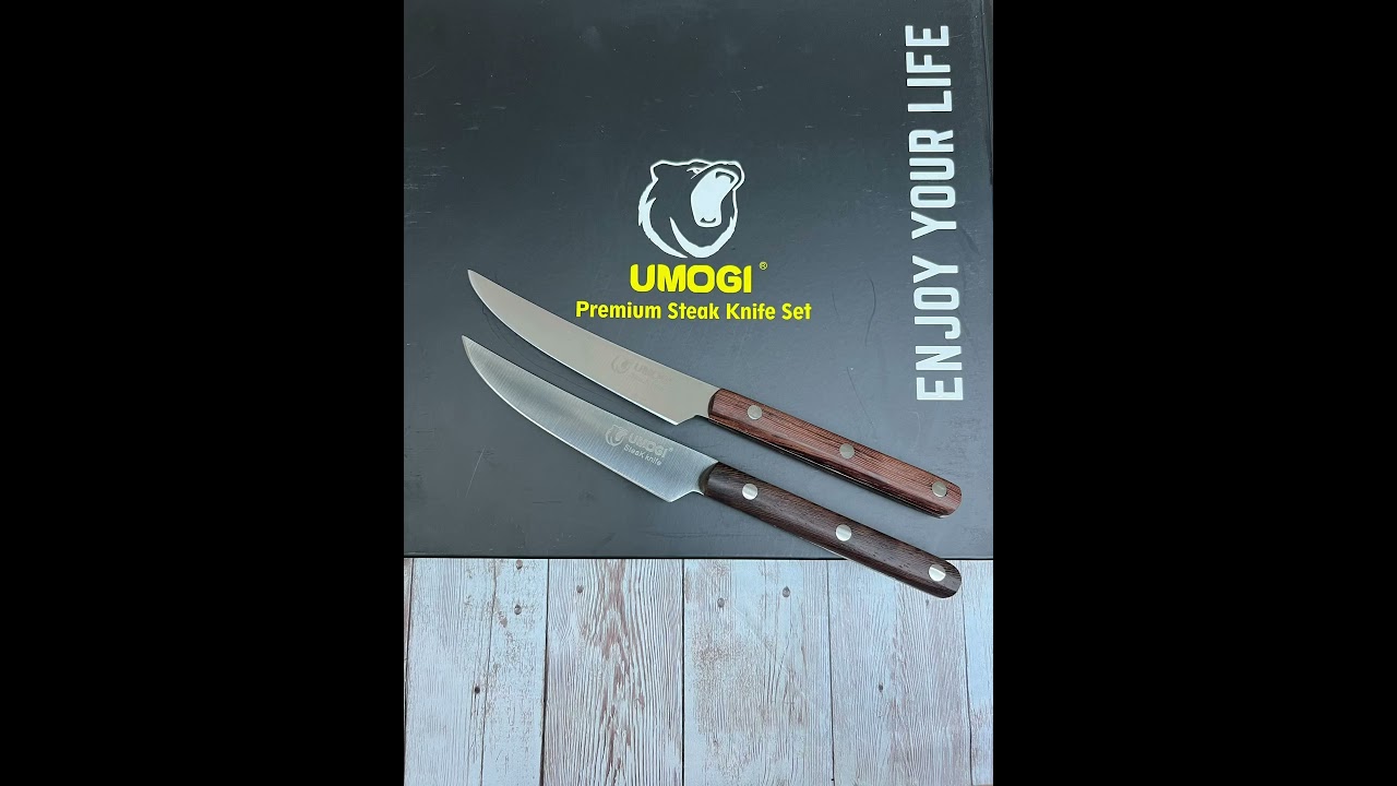 Umogi Straight Edge Steak Knife Set